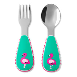 Skip Hop 9I237210 Set di posate per bambini Verde, Rosa Acciaio inox
