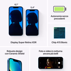 Apple iPhone 13 mini 128 GB Blu - Vista aggiuntiva 4