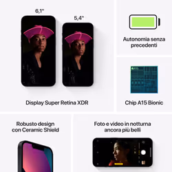 Apple iPhone 13 128 GB Nero - Vista aggiuntiva 4