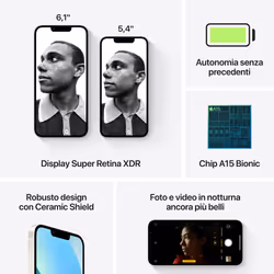 Apple iPhone 13 128 GB Bianco - Vista aggiuntiva 4