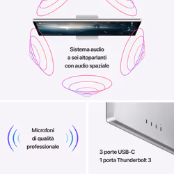 Apple Studio Display - Inclinazione e altezza regolabile - vetro nanotexture - Vista aggiuntiva 6