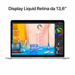 Apple MacBook Air 13" M2 8-core CPU 8-core GPU 256 GB Argento - Vista aggiuntiva 5