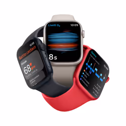 Apple Watch Series 8 GPS 45mm Cassa in Alluminio color Galassia con Cinturino Sport Band Galassia - Regular - Vista aggiuntiva 5
