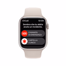 Apple Watch Series 8 GPS 45mm Cassa in Alluminio color Galassia con Cinturino Sport Band Galassia - Regular - Vista aggiuntiva 6