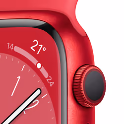 Apple Watch Series 8 OLED 45 mm Digitale 396 x 484 Pixel Touch screen Rosso Wi-Fi GPS (satellitare)