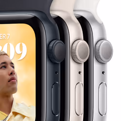 Apple Watch SE GPS 44mm Cassa in Alluminio color Mezzanotte con Cinturino Sport Band Mezzanotte - Regular