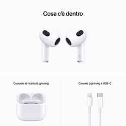 Apple AirPods (terza generazione) con custodia di ricarica lightning - Vista aggiuntiva 7