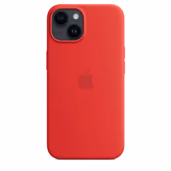 Apple Custodia MagSafe in silicone per iPhone 14 - (PRODUCT)RED - Vista aggiuntiva 3
