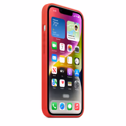 Apple Custodia MagSafe in silicone per iPhone 14 - (PRODUCT)RED - Vista aggiuntiva 7
