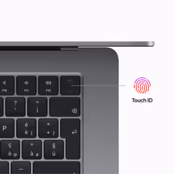 Apple MacBook Air 15" M2 8-core CPU 10-core GPU 512 GB Grigio Siderale - Vista aggiuntiva 8