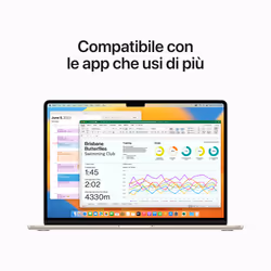 Apple MacBook Air 15" M2 8-core CPU 10-core GPU 512 GB Galassia - Vista aggiuntiva 7
