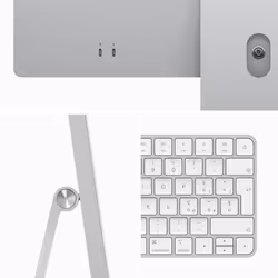 Apple iMac Apple M M3 59,7 cm (23.5") 4480 x 2520 Pixel PC All-in-one 8 GB 256 GB SSD macOS Sonoma Wi-Fi 6E (802.11ax) Argento