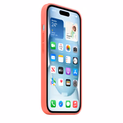Apple Custodia MagSafe in silicone per iPhone 15 - Guava - Vista aggiuntiva 7