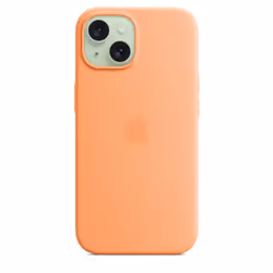 Apple Custodia MagSafe in silicone per iPhone 15 - Aranciata - Vista aggiuntiva 4