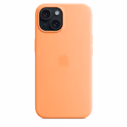 Apple Custodia MagSafe in silicone per iPhone 15 - Aranciata - Vista aggiuntiva 5