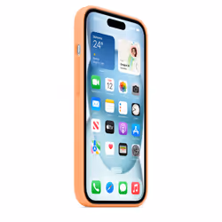 Apple Custodia MagSafe in silicone per iPhone 15 - Aranciata - Vista aggiuntiva 7