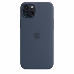 Apple Custodia MagSafe in silicone per iPhone 15 Plus - Blu Tempesta - Vista aggiuntiva 5