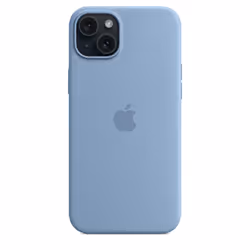 Apple Custodia MagSafe in silicone per iPhone 15 Plus - Blu inverno - Vista aggiuntiva 5