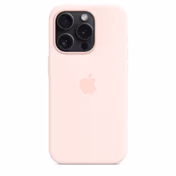 Apple Custodia MagSafe in silicone per iPhone 15 Pro - Rosa confetto - Vista aggiuntiva 4