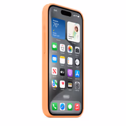 Apple Custodia MagSafe in silicone per iPhone 15 Pro - Aranciata - Vista aggiuntiva 6