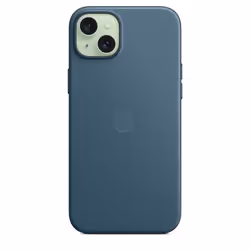 Apple Custodia MagSafe in tessuto Finewoven per iPhone 15 Plus - Blu Pacifico - Vista aggiuntiva 4