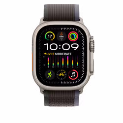Apple MT613ZM/A accessorio indossabile intelligente Band Nero, Blu Nylon, Poliestere riciclato, Titanio, Spandex