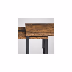 Songmics - Scaffale Portaspezie, Set di 2 Organizzatori da Cucina Espandibili, Scaffale da Cucina Impilabile, Metallo e Legno Ingegnerizzato, Nero e