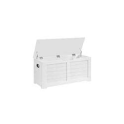 Songmics - vasagle Cassapanca, Panca Portaoggetti, Pouf Organizzatore con 2 Cerniere di Sicurezza, Scarpiera, Stile Moderno, 40 x 100 x 46 cm, per