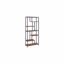 Spazio di organizzazione multiplo: Questo scaffale a 6 ripiani a forma unica ha scomparti di diverse altezze (altezza massima ...