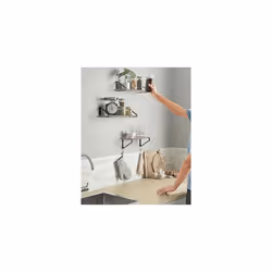 Songmics - vasagle Mensole da Muro, Mensole da Parete, Set di 3, 2 modalità di Montaggio, Mensole Decorative, per Soggiorno Cucina Studio Bagno,