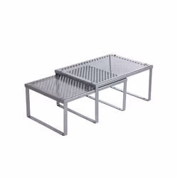 Songmics KCS01SV, 2 ripiani, Metallo, Metallo, Argento, 10 kg, 320 mm