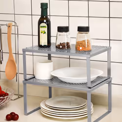 Songmics KCS01SV mensola e scaffale per utensili Metallo Argento