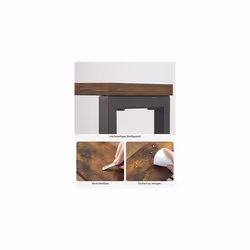 Songmics - vasagle Carrello a 4 Ripiani, Carrello Cucina Salvaspazio con Ruote, Struttura in Acciaio, Maniglia, Carrellino per Piccoli Spazi, Cucina - Vista aggiuntiva 6