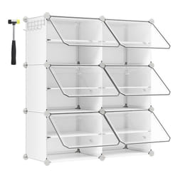 Songmics LPC033W01 scarpiera Chiuso Bianco
