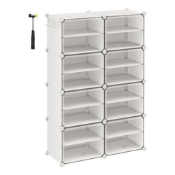 Songmics LPC034W01 scarpiera Chiuso Bianco
