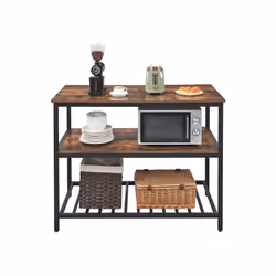 Vasagle KKI01BX tavolo da cucina e sala da pranzo Casa Forma rettangolare Tavolo fisso 4 gamba/gambe - Vista aggiuntiva 5