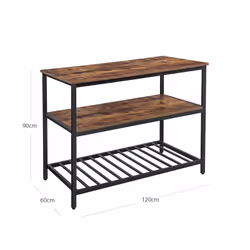 Vasagle KKI01BX tavolo da cucina e sala da pranzo Casa Forma rettangolare Tavolo fisso 4 gamba/gambe - Vista aggiuntiva 6