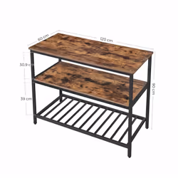 Vasagle KKI01BX tavolo da cucina e sala da pranzo Casa Forma rettangolare Tavolo fisso 4 gamba/gambe - Vista aggiuntiva 7