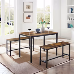 Vasagle KDT070B01 tavolo da cucina e sala da pranzo Casa Forma rettangolare Tavolo fisso 4 gamba/gambe - Vista aggiuntiva 4