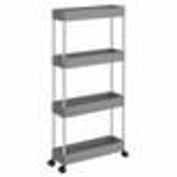 Songmics - Carrello a quattro piani con ruote - H88 cm