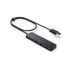 Anker Innovations A7516016 hub di interfaccia USB 3.2 Gen 1 (3.1 Gen 1) Type-A 5000 Mbit/s Nero