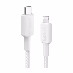 Anker A81B5G21, 0,9 m, USB C, Lightning, Maschio, Maschio, Bianco