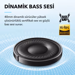 Soundcore A3004-Mavi Auricolare Cablato A Padiglione Musica e Chiamate USB tipo-C Bluetooth Blu - Vista aggiuntiva 2