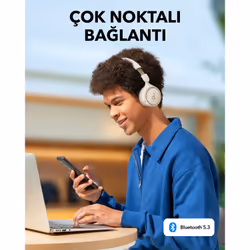 Anker H30I - WHITE Auricolare Wireless A Padiglione Musica e Chiamate USB tipo-C Bluetooth Bianco - Vista aggiuntiva 5