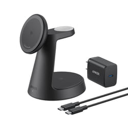 Anker MagGo Auricolare, Smartphone, Orologio intelligente Nero USB Carica wireless Ricarica rapida Interno