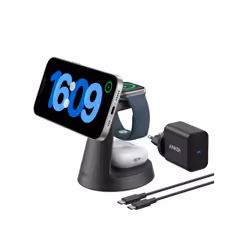 Anker MagGo Auricolare, Smartphone, Orologio intelligente Nero USB Carica wireless Ricarica rapida Interno - Vista aggiuntiva 2