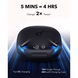 Anker Liberty 4 Pro Auricolare True Wireless Stereo (TWS) In-ear Chiamate/Musica/Sport/Tutti i giorni USB tipo-C Bluetooth Nero - Vista aggiuntiva 5