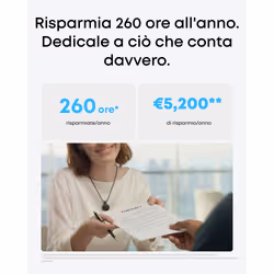 Anker soundcore Work Registratore Vocale AI, per Riunioni, con Trascrizione e Riassunti Automatici con AI, Indossabile, 64 GB, 150+ Lingue, Certificato MFi, 300 Min/Mese Inclusi, USB-C - Vista aggiuntiva 5