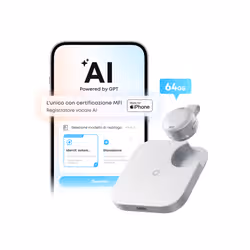 Anker soundcore Work Registratore Vocale AI, per Riunioni, con Trascrizione e Riassunti Automatici con AI, Indossabile, 64 GB, 150+ Lingue, Certificato MFi, 300 Min/Mese Inclusi, USB-C - Vista aggiuntiva 3