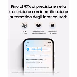 Anker soundcore Work Registratore Vocale AI, per Riunioni, con Trascrizione e Riassunti Automatici con AI, Indossabile, 64 GB, 150+ Lingue, Certificato MFi, 300 Min/Mese Inclusi, USB-C - Vista aggiuntiva 8